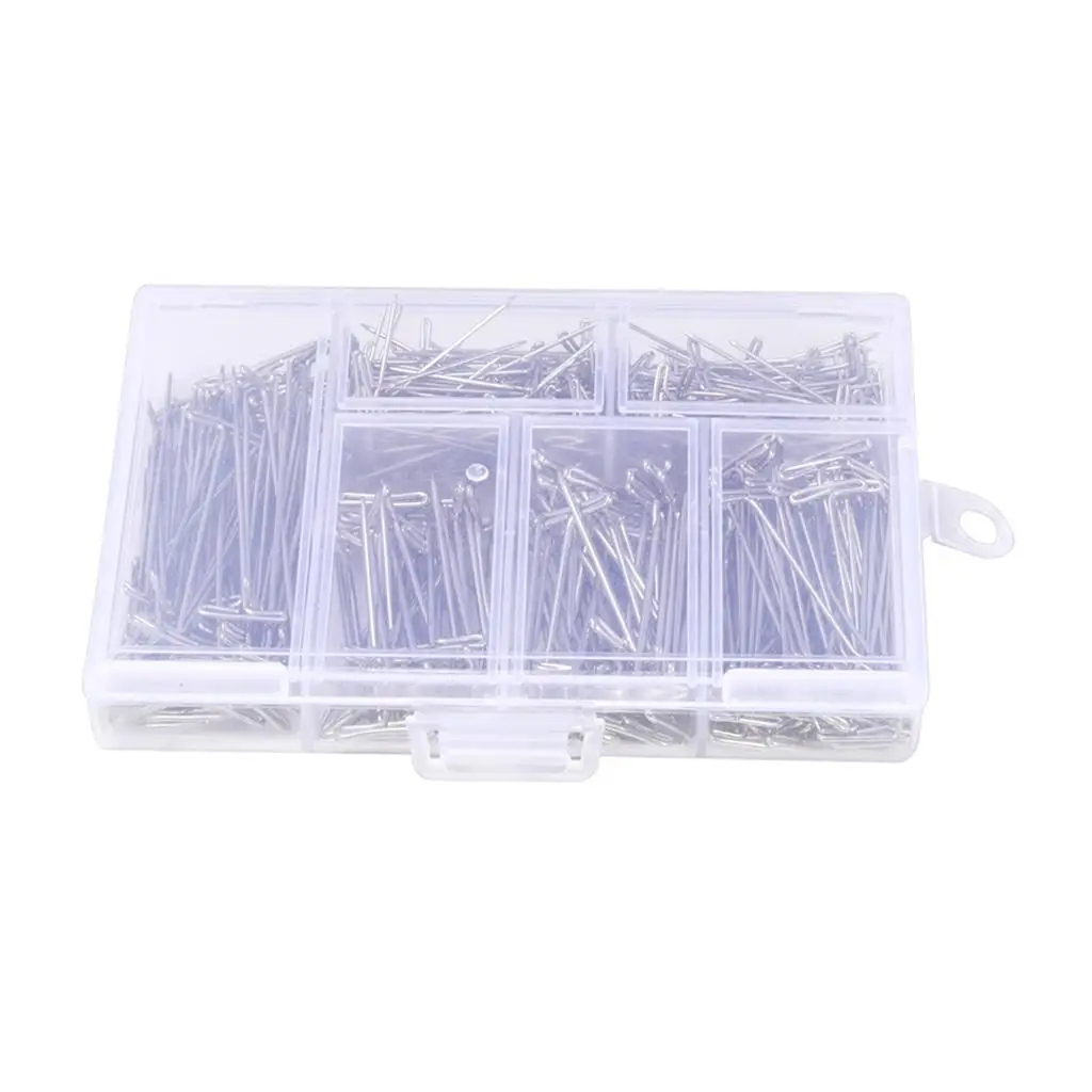 Set of 451 Steel Wig T-Pins with Plastic Box, Pins for Styling Wig,
Set of 451 Steel Wig T-Pins with Plastic Box, Pins for Styling Wig,