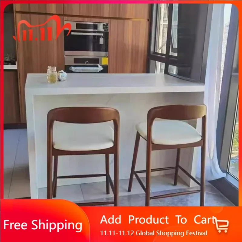 Salon Luxury Backrest Bar Stools Nordic Solid Wood Fashion Design Bar Chairs Ergonomic Modern Unique Sillas Trendy Furniture
Salon Luxury Backrest Bar Stools Nordic Solid Wood Fashion Design Bar Chairs Ergonomic Modern Unique Sillas Trendy Furniture