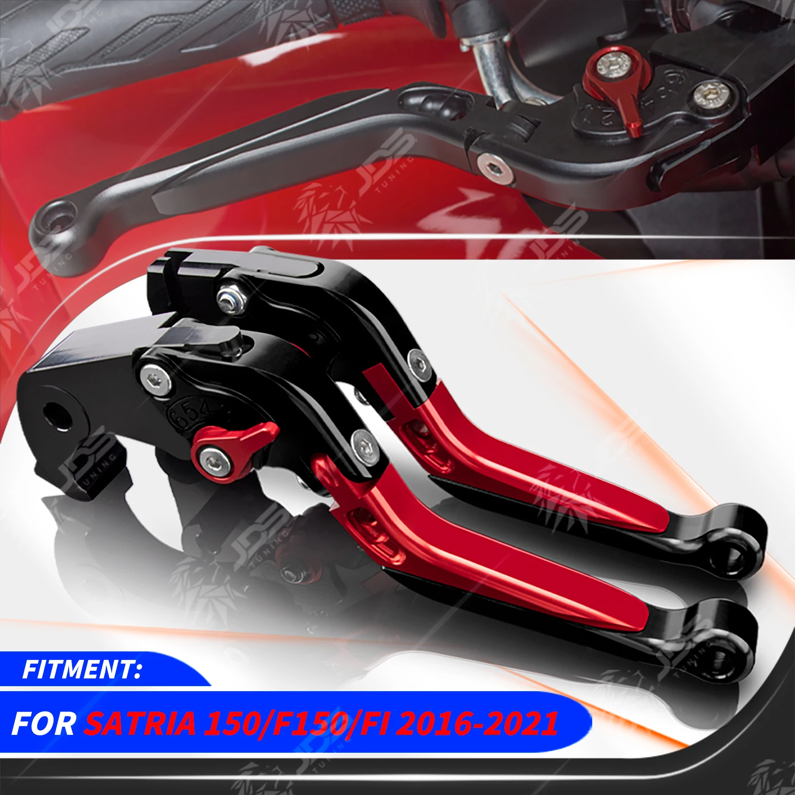JDSTUNING For Suzuki SATRIA 150/F150/FI 2016-2021 Clutch Lever Brake Lever Set Adjustable Folding Handle Levers Accessories
JDSTUNING For Suzuki SATRIA 150/F150/FI 2016-2021 Clutch Lever Brake Lever Set Adjustable Folding Handle Levers Accessories