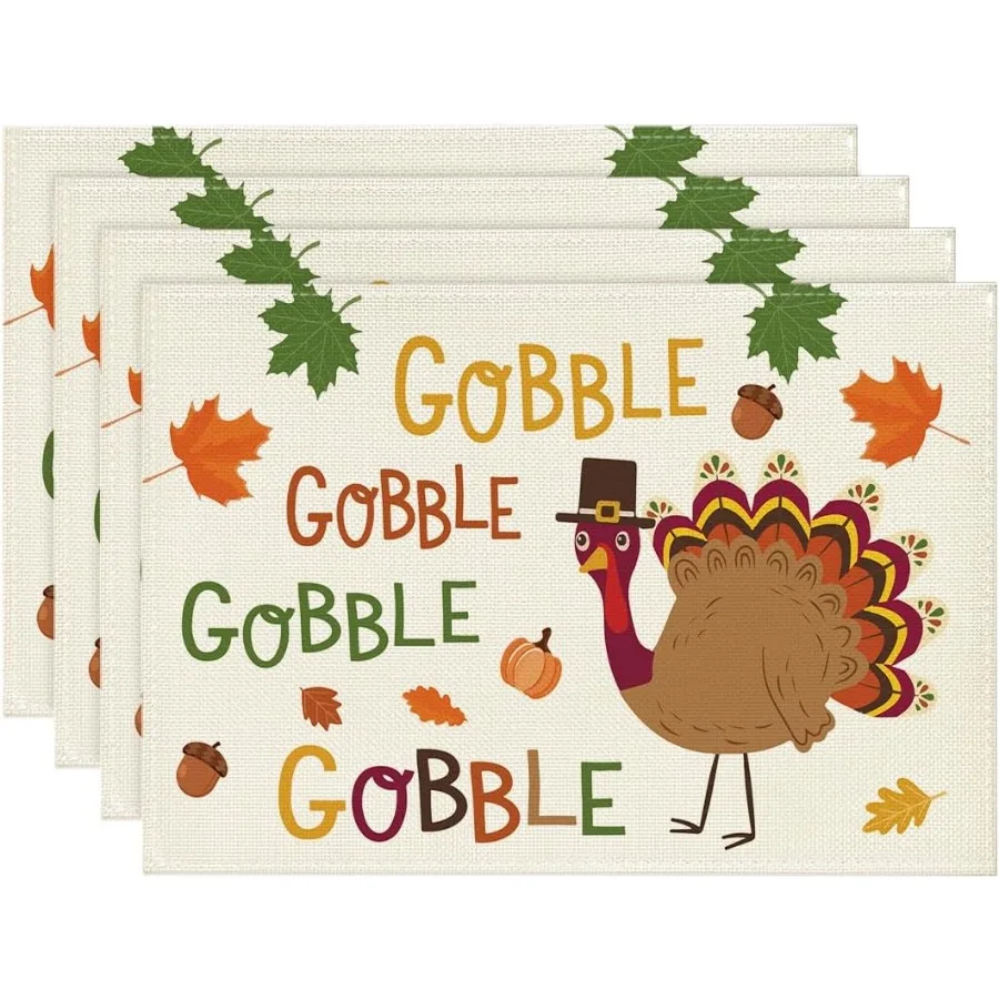 Набор салфеток на День Благодарения в Турции Gobble из 4 штук 12x18 Ih с кленовыми листьями, осенние коврики для стола для улицы, дома, вечеринки, кухни, обеденного декора
Набор салфеток на День Благодарения в Турции Gobble из 4 штук 12x18 Ih с кленовыми листьями, осенние коврики для стола для улицы, дома, вечеринки, кухни, обеденного декора