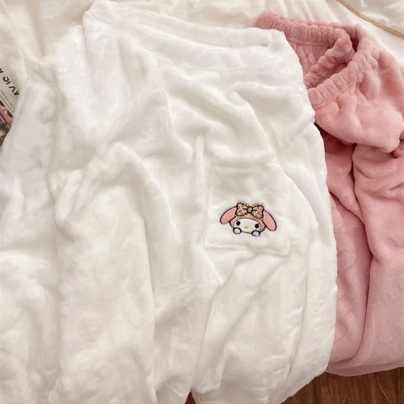 Осенне-зимние пижамы для девочек, утепленные коралловые бархатные милые и милые розовые брюки с длинными рукавами My Melody, плюшевая домашняя одежда
Осенне-зимние пижамы для девочек, утепленные коралловые бархатные милые и милые розовые брюки с длинными рукавами My Melody, плюшевая домашняя одежда
