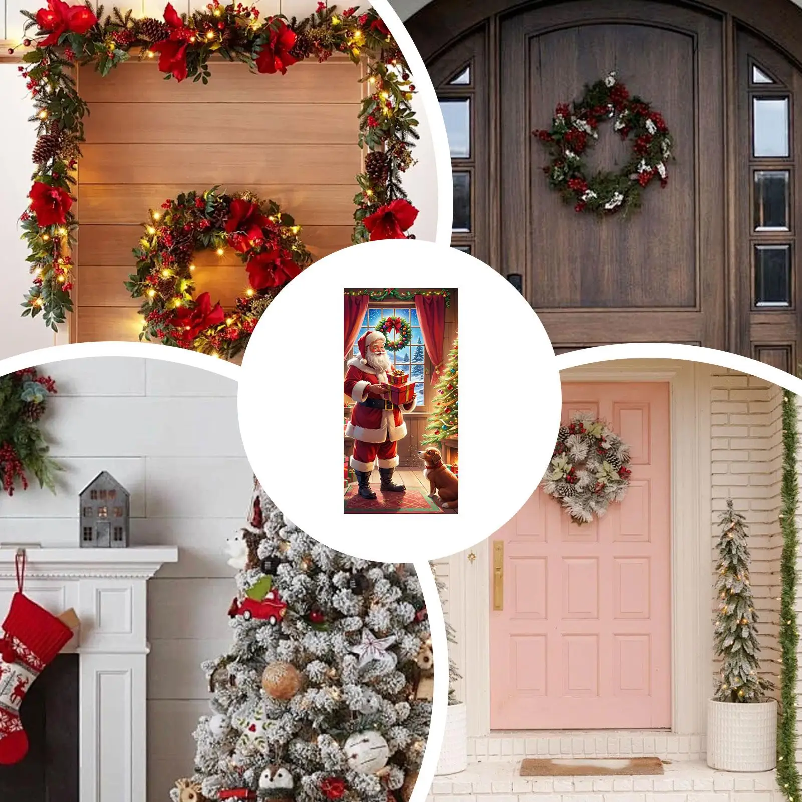 Рождественский чехол для двери из полиэфирной ткани 35,4x70,8 дюйма, дизайн Санта-Клауса, 2D, рождественский чехол с плоской передней дверью для вечеринки
Рождественский чехол для двери из полиэфирной ткани 35,4x70,8 дюйма, дизайн Санта-Клауса, 2D, рождественский чехол с плоской передней дверью для вечеринки