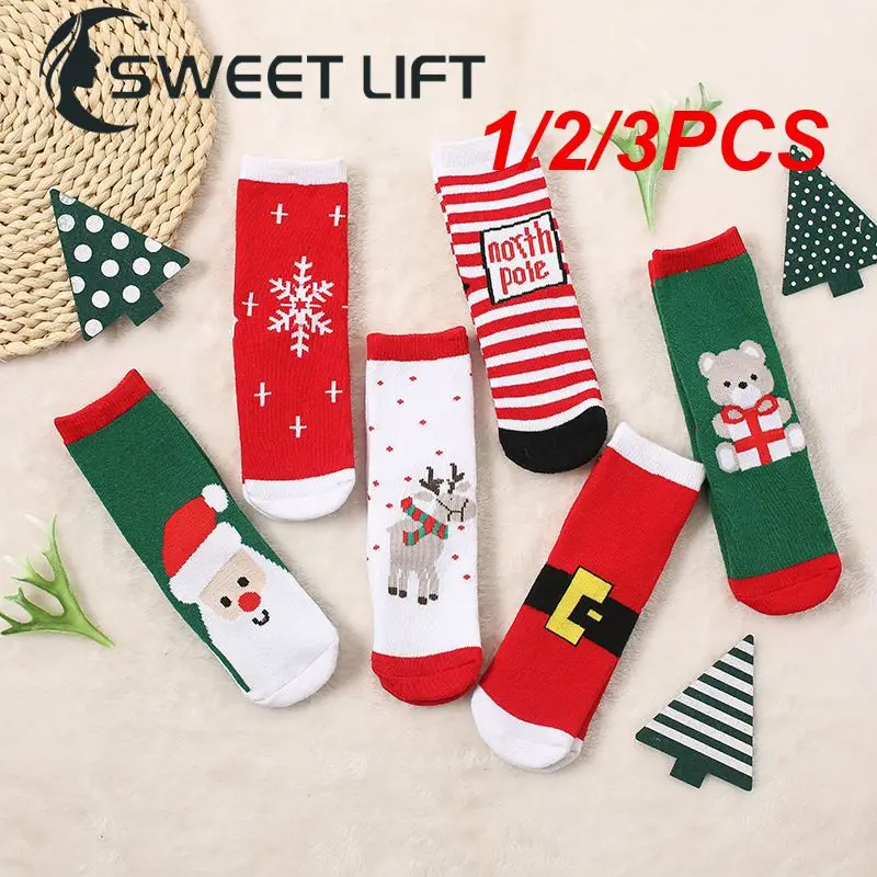 1/2/3PCS Casual Christmas Socks Cotton Autumn Winter Snowflake Elk Santa Claus Christmas Bear Baby Boys Kids Children Socks
1/2/3PCS Casual Christmas Socks Cotton Autumn Winter Snowflake Elk Santa Claus Christmas Bear Baby Boys Kids Children Socks