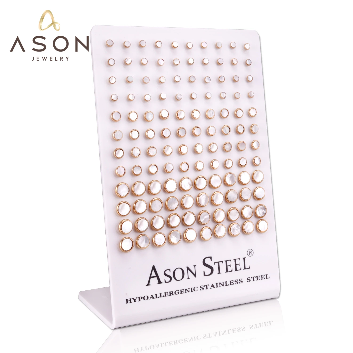 ASONSTEEL Wholesale 60Pairs/lot Shell Stud Earrings Gold Color Earrings Jewelry Gift,High Quality
ASONSTEEL Wholesale 60Pairs/lot Shell Stud Earrings Gold Color Earrings Jewelry Gift,High Quality