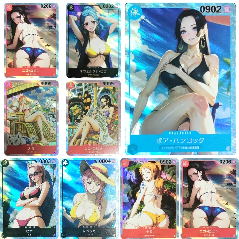 ONE PIECE Monkey D. Luffy Miss Allsunday Nami DIY Homemade Texture Bronzing Game Toys Collection Card Christmas Birthday Gift
ONE PIECE Monkey D. Luffy Miss Allsunday Nami DIY Homemade Texture Bronzing Game Toys Collection Card Christmas Birthday Gift