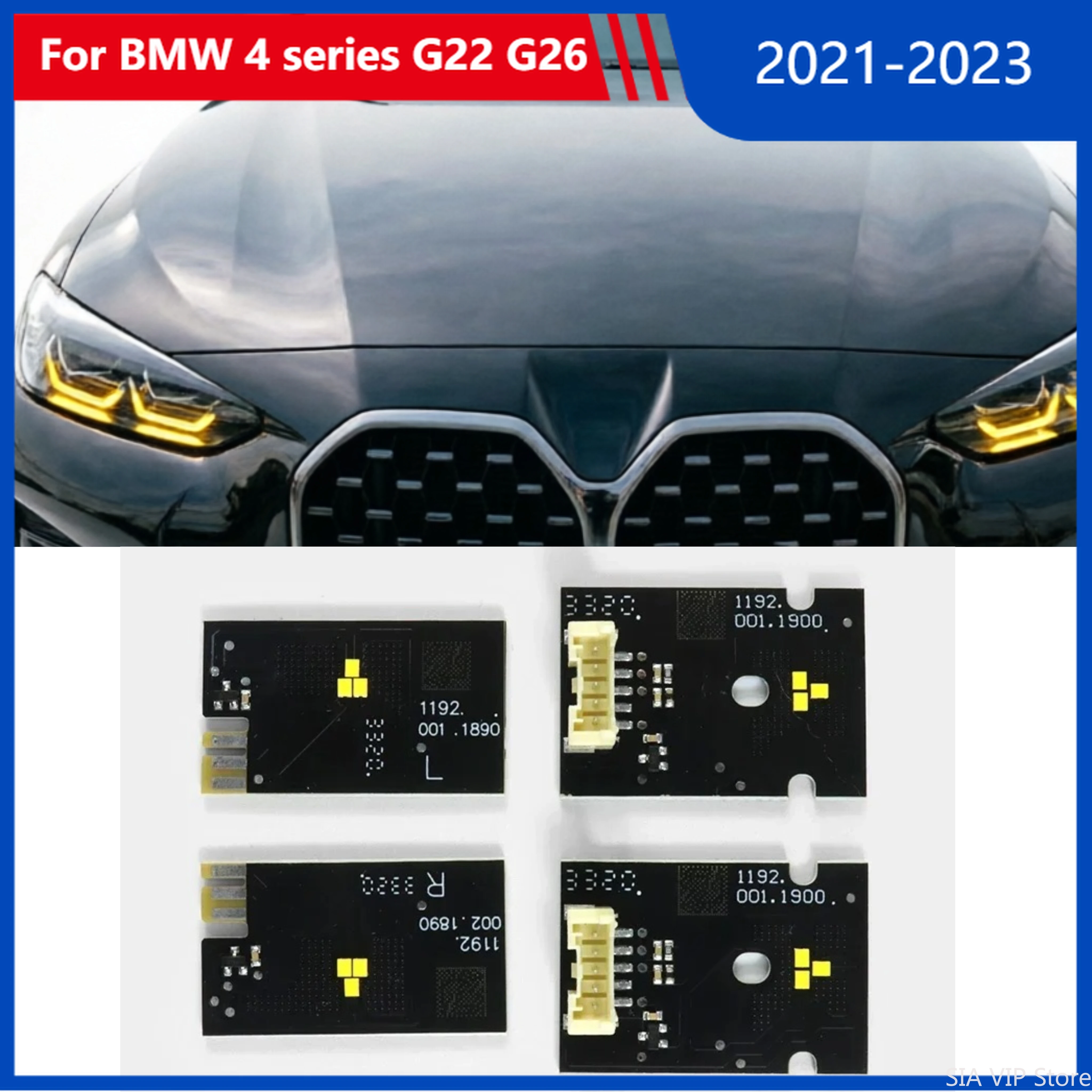 Yellow White Angel Eyes DRL LED Chip For 2021-2024 BMW 4 series G22 G26 M3 G80 G81 M4 G82 G83 G23 Daytime Running Light Module
Yellow White Angel Eyes DRL LED Chip For 2021-2024 BMW 4 series G22 G26 M3 G80 G81 M4 G82 G83 G23 Daytime Running Light Module