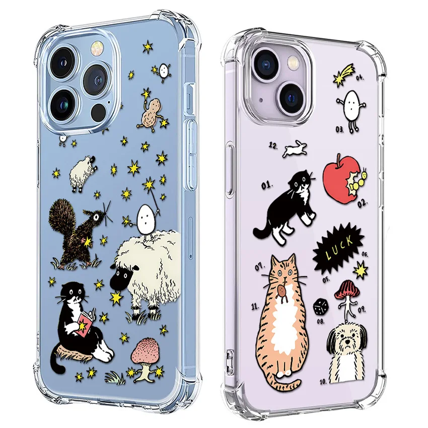 Cartoon Sheep Cat Mouse Case For iPhone 15 14 13 12 11 Pro X XS XR Max 7 8 Plus SE 2 3 Mini Soft Clear TPU Shockproof Cover
Cartoon Sheep Cat Mouse Case For iPhone 15 14 13 12 11 Pro X XS XR Max 7 8 Plus SE 2 3 Mini Soft Clear TPU Shockproof Cover