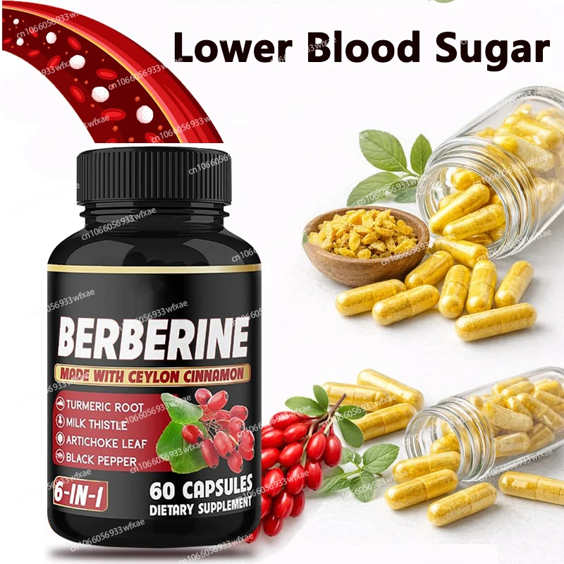 Berberine Capsules with Cinnamon Supports Heart , Immune System, Digestion , Balance Blood Pressure and Cholesterol
Berberine Capsules with Cinnamon Supports Heart , Immune System, Digestion , Balance Blood Pressure and Cholesterol
