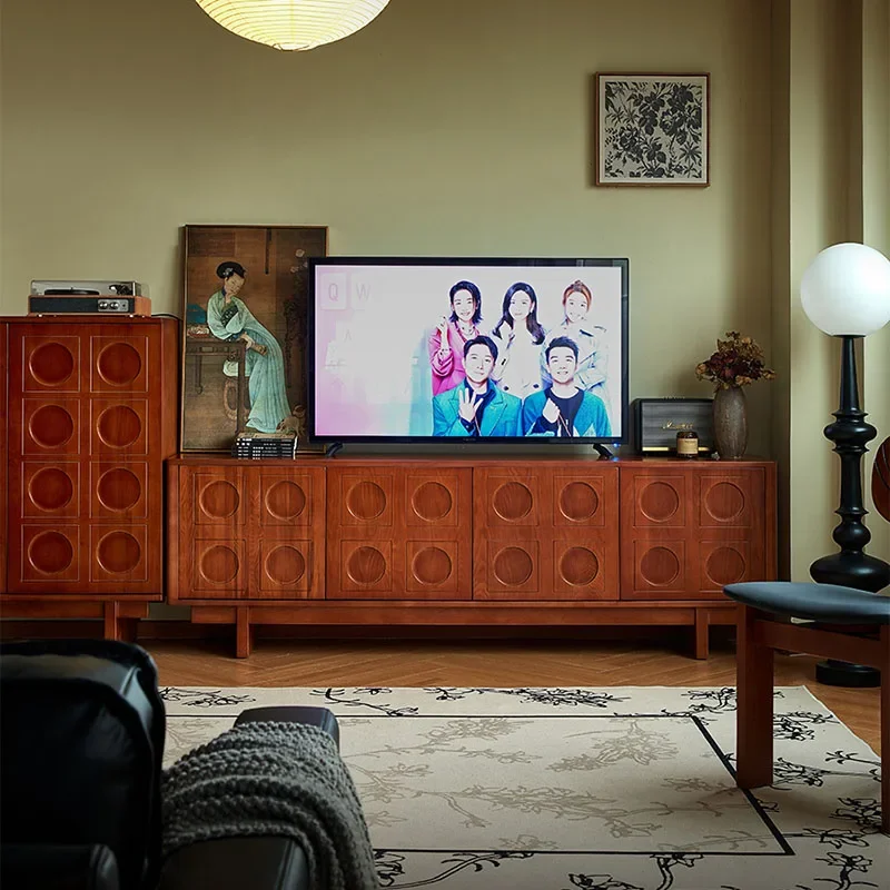 French Retro TV Cabinet Coffee Table Combination Tv Table Solid Wood Luxury Modern Mueble Para Tv Living Room Furniture
French Retro TV Cabinet Coffee Table Combination Tv Table Solid Wood Luxury Modern Mueble Para Tv Living Room Furniture