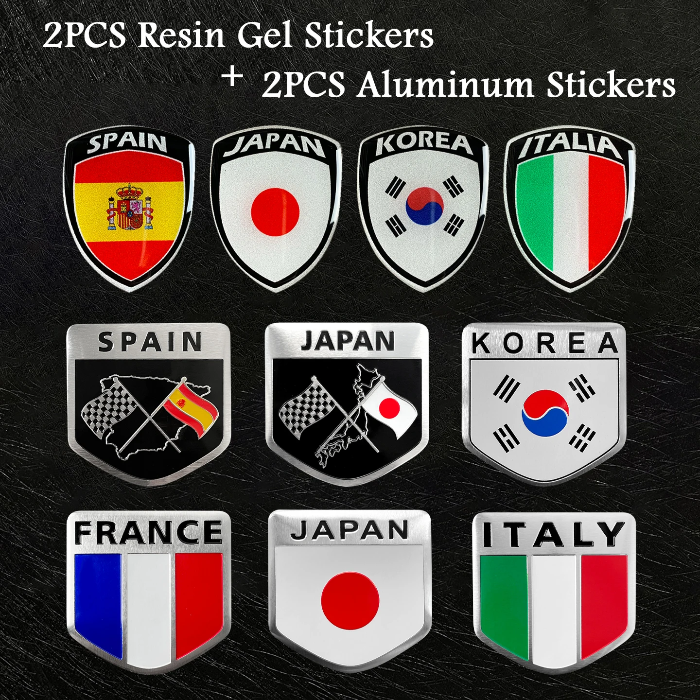 2PCS Epoxy Resin Gel with 2PCS Aluminum Stickers Set Motorcycle Scooter Moto Car Auto Body Decor Shield Emblem Accessories Decal
2PCS Epoxy Resin Gel with 2PCS Aluminum Stickers Set Motorcycle Scooter Moto Car Auto Body Decor Shield Emblem Accessories Decal