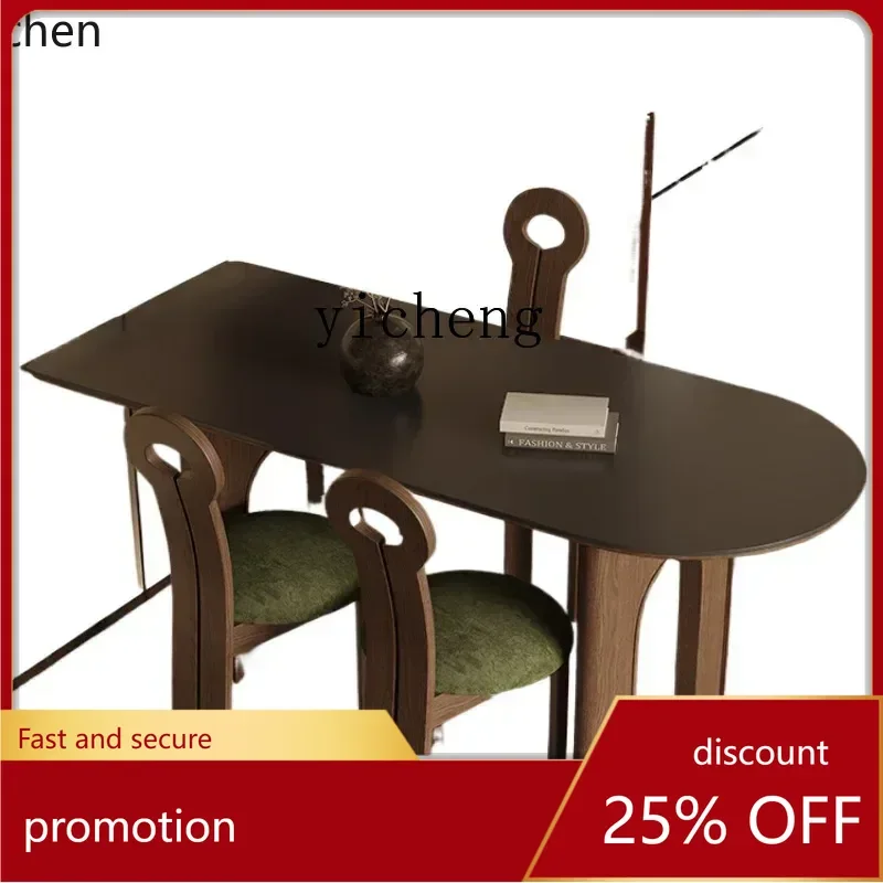 ZML Travertine Rock Slab Dining Table Small Household Modern Simple Light Luxury Medium and ancient Style Solid Wood Island
ZML Travertine Rock Slab Dining Table Small Household Modern Simple Light Luxury Medium and ancient Style Solid Wood Island