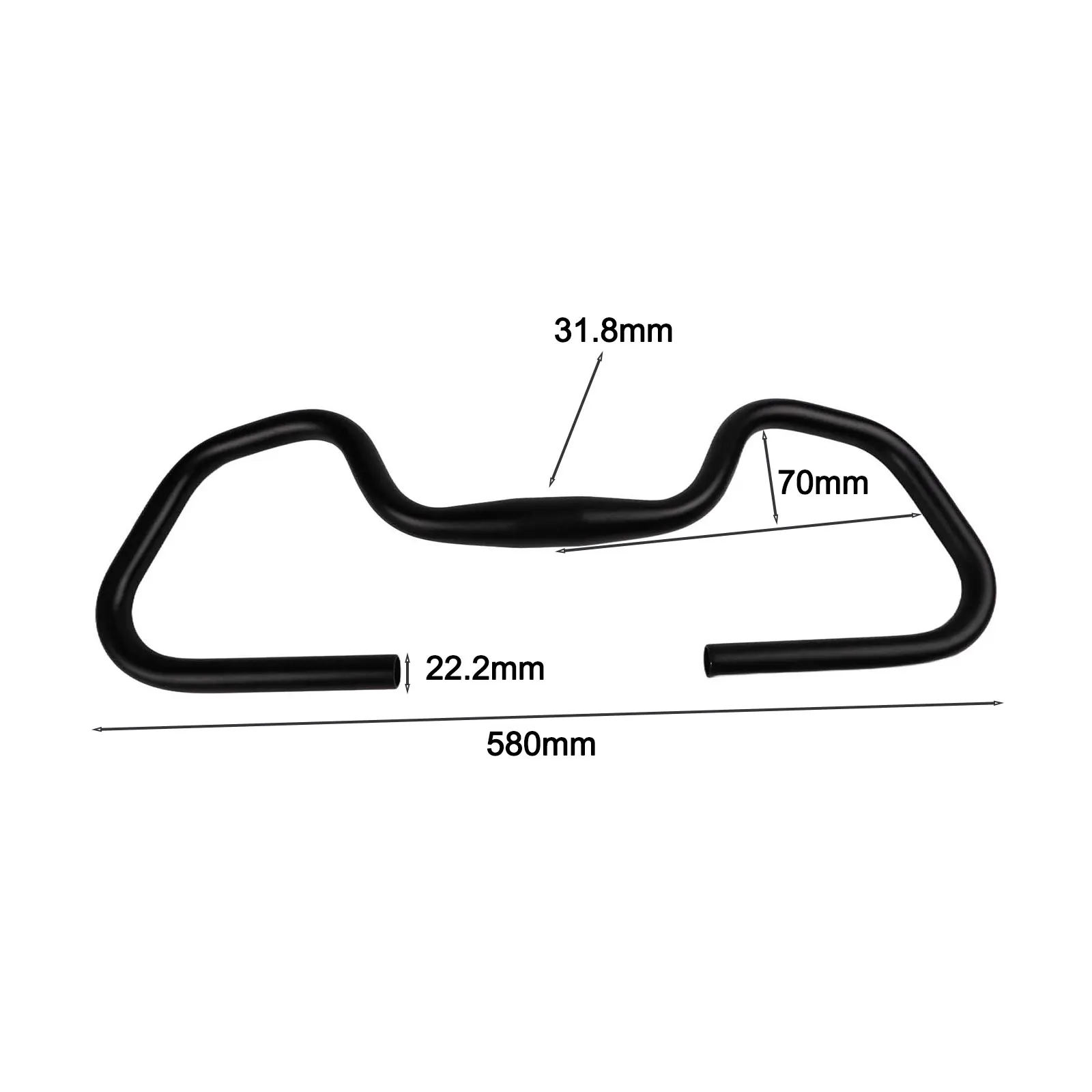 Ergonomic Butterfly Handlebar for Touring Trekking Bike 31 8mm Clamp 580mm Width Suitable for Road and Mountain Bikes
Ergonomic Butterfly Handlebar for Touring Trekking Bike 31 8mm Clamp 580mm Width Suitable for Road and Mountain Bikes
