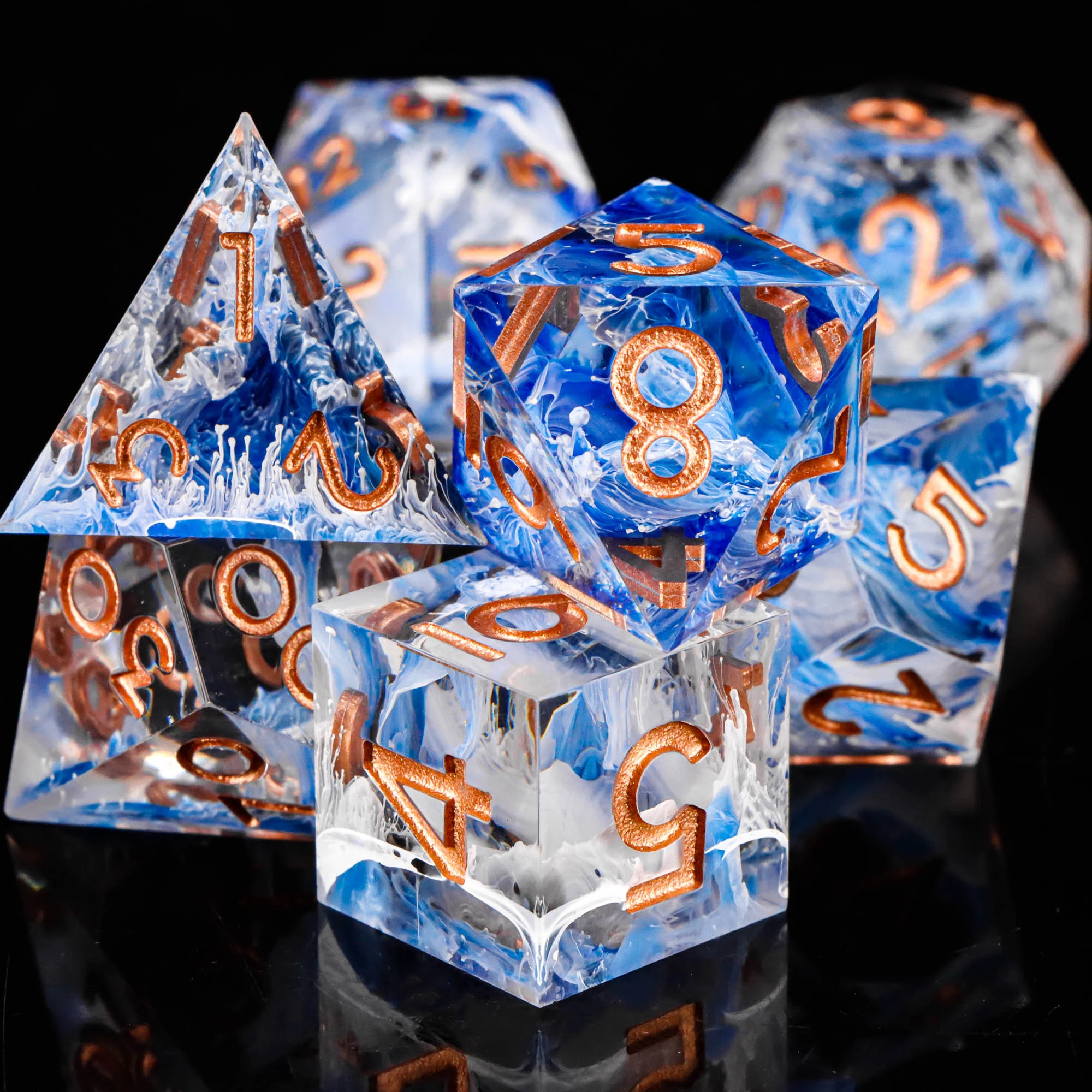 Sharp Edge DND Dice Set Handmade 7 Accessories Dice for Dungeons and Dragons TTRPG Games, Multi-Sided RPG Polyhedral Resin Dice
Sharp Edge DND Dice Set Handmade 7 Accessories Dice for Dungeons and Dragons TTRPG Games, Multi-Sided RPG Polyhedral Resin Dice