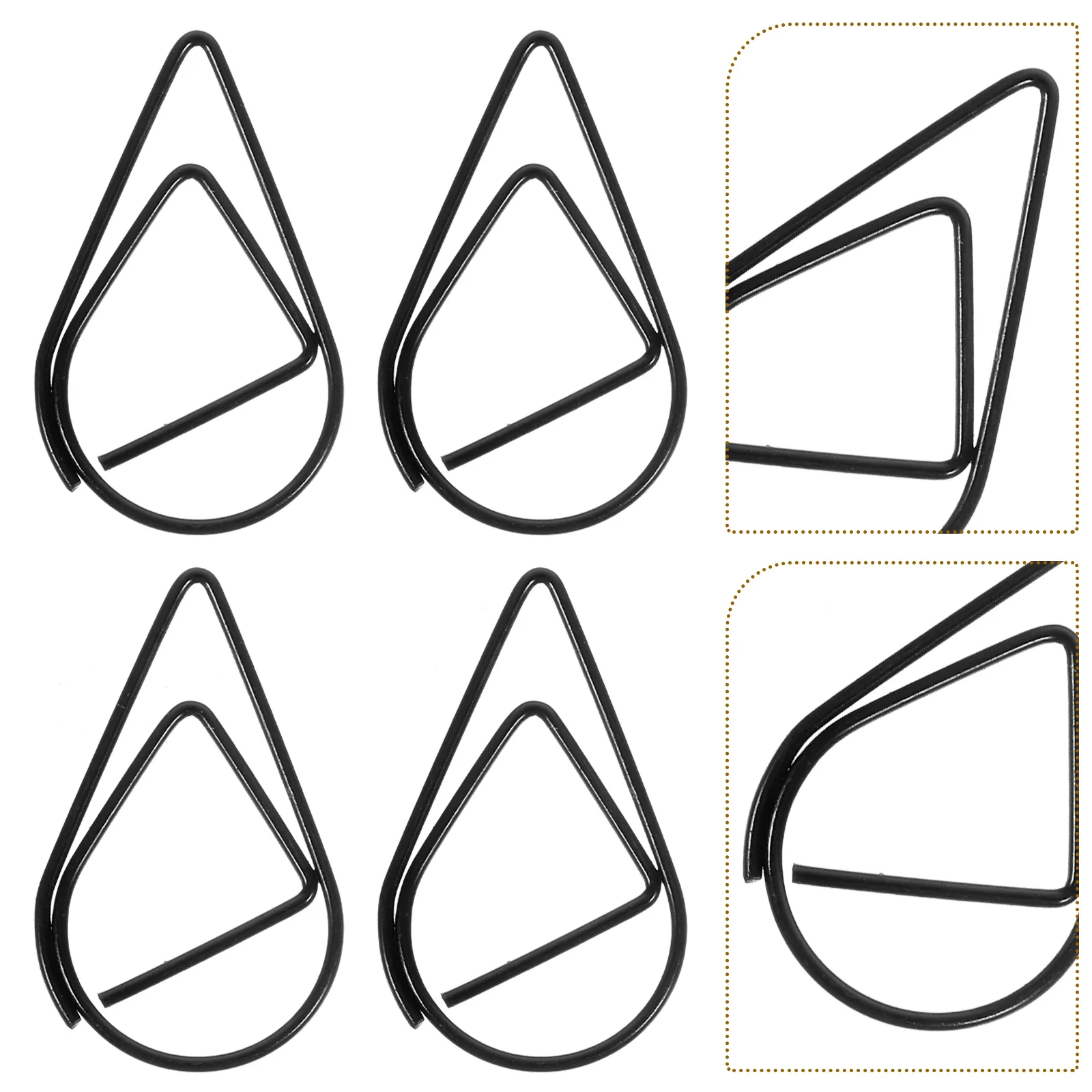 100 Pcs Paper Clips Small Stainless Steel Document Black Marking Paperclip Metal Clamp Student Office
100 Pcs Paper Clips Small Stainless Steel Document Black Marking Paperclip Metal Clamp Student Office