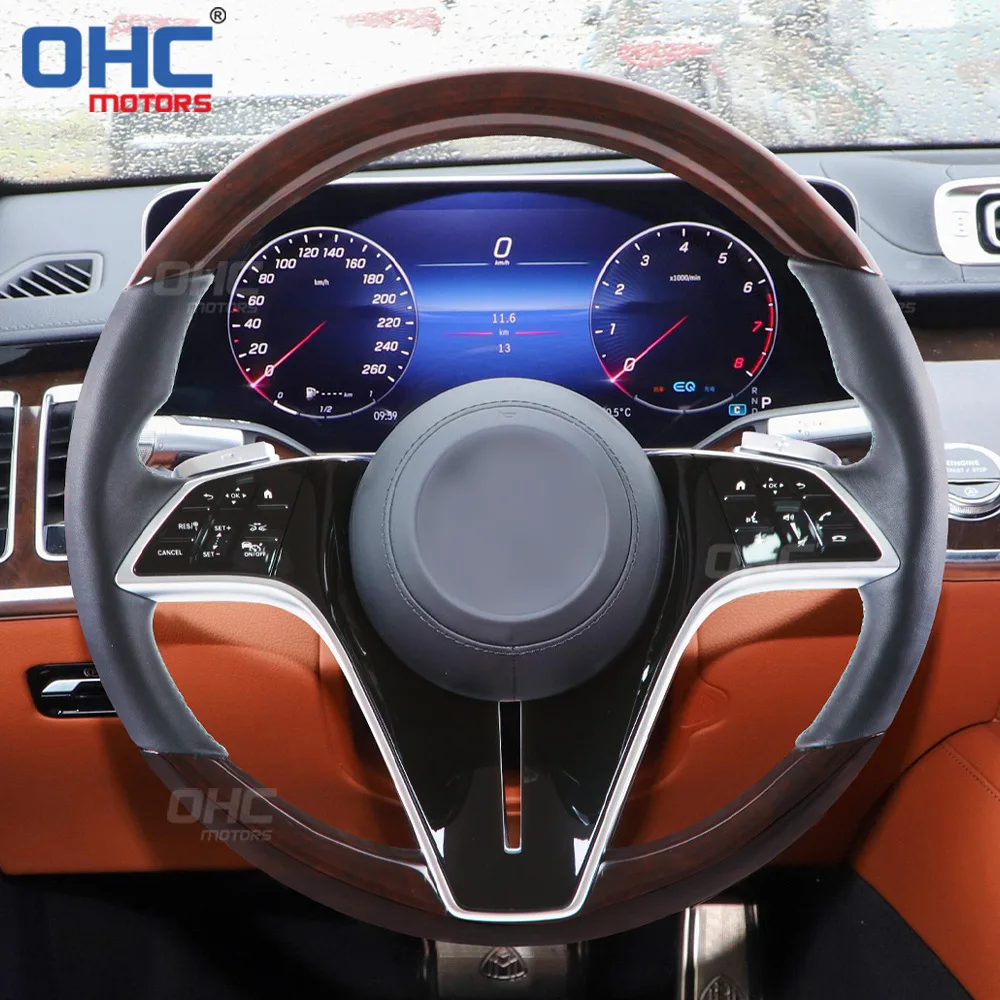 Suitable for Mercedes-Benz Maybach S-class mahogany steering wheel, luxury car modified multi-function button assembly
Suitable for Mercedes-Benz Maybach S-class mahogany steering wheel, luxury car modified multi-function button assembly