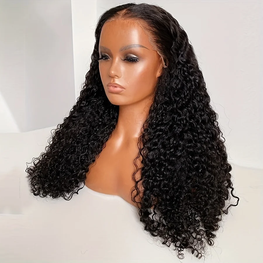 Black Kinky Curly 13*4*1 Lace Front Wigs Glueless 26Inch 180%Density For Women With Baby Hair Synthetic Fiber Daily Wear Wigs
Black Kinky Curly 13*4*1 Lace Front Wigs Glueless 26Inch 180%Density For Women With Baby Hair Synthetic Fiber Daily Wear Wigs