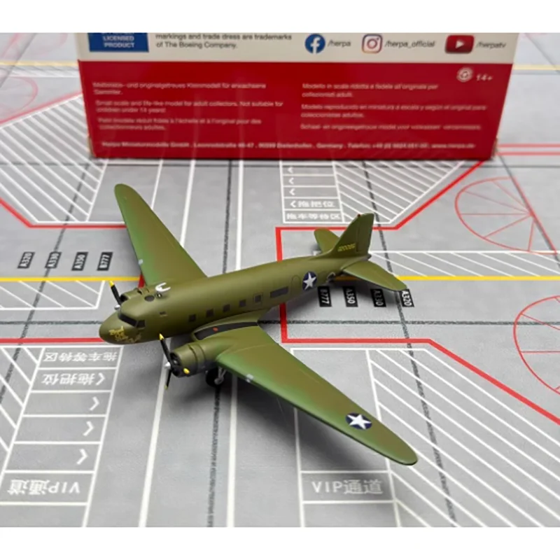 Herpa Diecast 1/200 Scale US Air Force Douglas C-53 C53 Alloy Transport Aircraft Model 41-20095 Collection Decorative Display
Herpa Diecast 1/200 Scale US Air Force Douglas C-53 C53 Alloy Transport Aircraft Model 41-20095 Collection Decorative Display