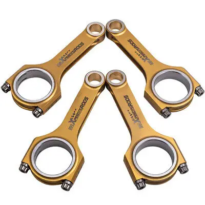 Новые титановые шатуны H-образной формы MaXpeedingrods для GM SGE 1.5 T LFV с болтами ARP 2000, 127.4 мм, стальные шатуны.
Новые титановые шатуны H-образной формы MaXpeedingrods для GM SGE 1.5 T LFV с болтами ARP 2000, 127.4 мм, стальные шатуны.