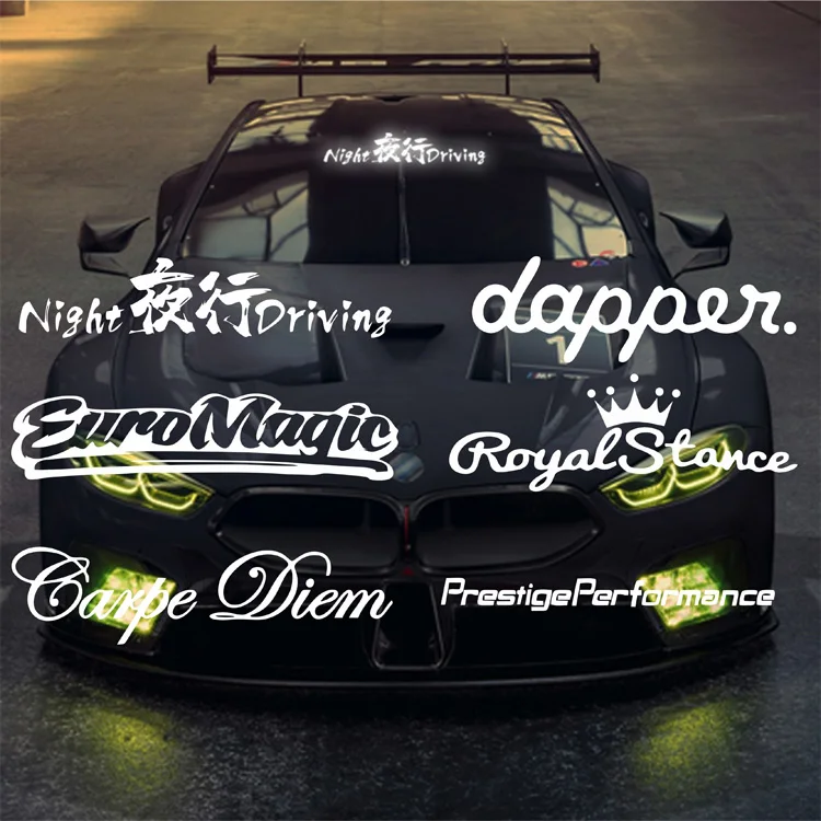 Japanese JDM Reflective Car Stickers and Decals Racing Sticker Night Runner Front Windshield Waterproof Safety Warning Decal
Japanese JDM Reflective Car Stickers and Decals Racing Sticker Night Runner Front Windshield Waterproof Safety Warning Decal