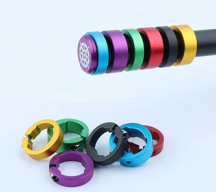 Bicycle handlebar lock ring Fixed snap ring Handlebar horizontal decorative aluminum alloy gasket
Bicycle handlebar lock ring Fixed snap ring Handlebar horizontal decorative aluminum alloy gasket