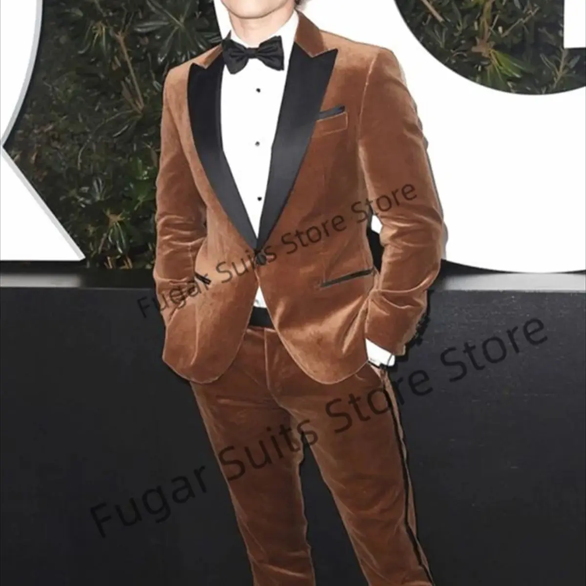 Classic Brown Velvet Wedding Ropa Hombre Slim Fit Black Peak Lapel Groom Tuxedos 2 Pcs Sets Casual Male Blazer Trajes De Hombre
Classic Brown Velvet Wedding Ropa Hombre Slim Fit Black Peak Lapel Groom Tuxedos 2 Pcs Sets Casual Male Blazer Trajes De Hombre