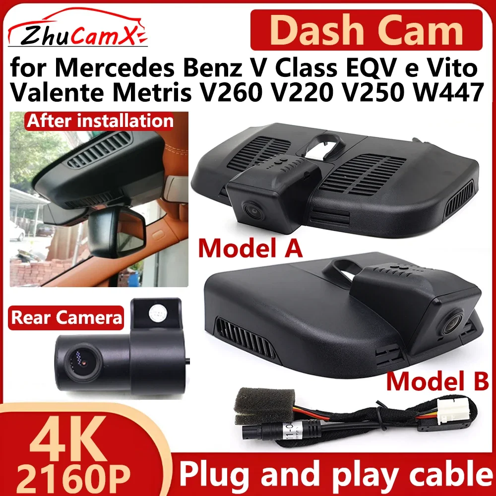 for Mercedes Benz V Class EQV e Vito Valente Metris V260 V220 V250 W447 4K 2160P Car DVR Dash Cam Camera Recorder Plug and play
for Mercedes Benz V Class EQV e Vito Valente Metris V260 V220 V250 W447 4K 2160P Car DVR Dash Cam Camera Recorder Plug and play