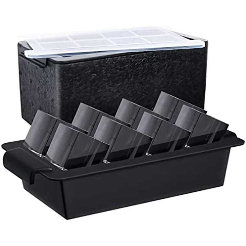 The New Clear Ice Maker, Clear Ice Square Tray Make 8 Big Square Ice Square, Crystal Clear Ice Square Maker for Cocktails
The New Clear Ice Maker, Clear Ice Square Tray Make 8 Big Square Ice Square, Crystal Clear Ice Square Maker for Cocktails