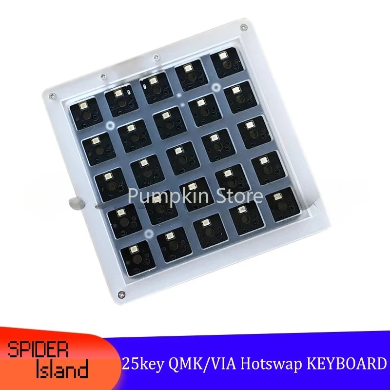 QMK VIA Keyboard 25 Key Mechanical Programmable Programming Macro Keypad 5x5 Shortcut RGB light Custom keyboard PS Office
QMK VIA Keyboard 25 Key Mechanical Programmable Programming Macro Keypad 5x5 Shortcut RGB light Custom keyboard PS Office