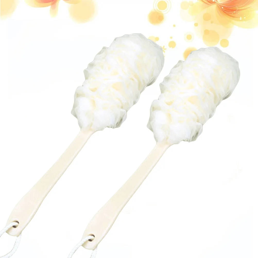 2Pcs Bathing Brush Long Handle White Body Wash Brush Exfoliating Soft Nylon Bristles Back Scrubber Shower Tool
2Pcs Bathing Brush Long Handle White Body Wash Brush Exfoliating Soft Nylon Bristles Back Scrubber Shower Tool