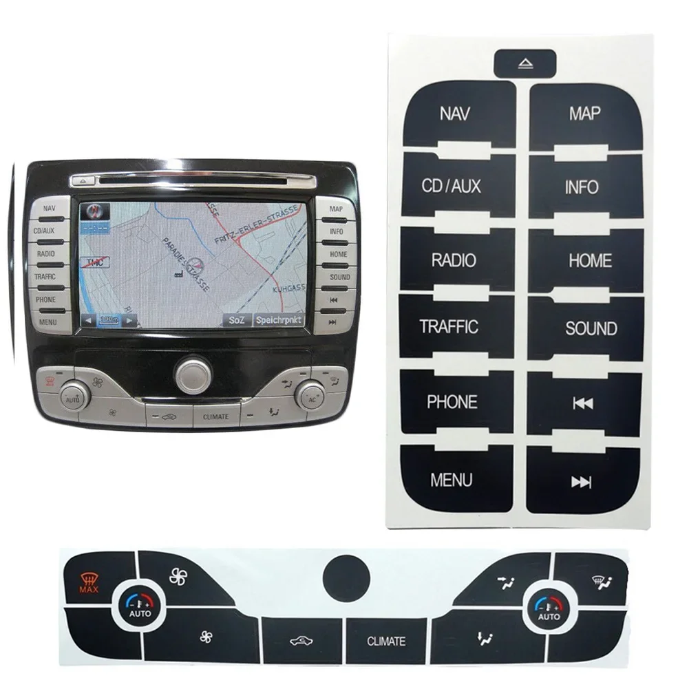 2PCS High Grade Vinyl Stickers To Repair The Buttons-Radio +AC Repair-Sticker For FORD For S-Max 2011 Parts Accessories
2PCS High Grade Vinyl Stickers To Repair The Buttons-Radio +AC Repair-Sticker For FORD For S-Max 2011 Parts Accessories