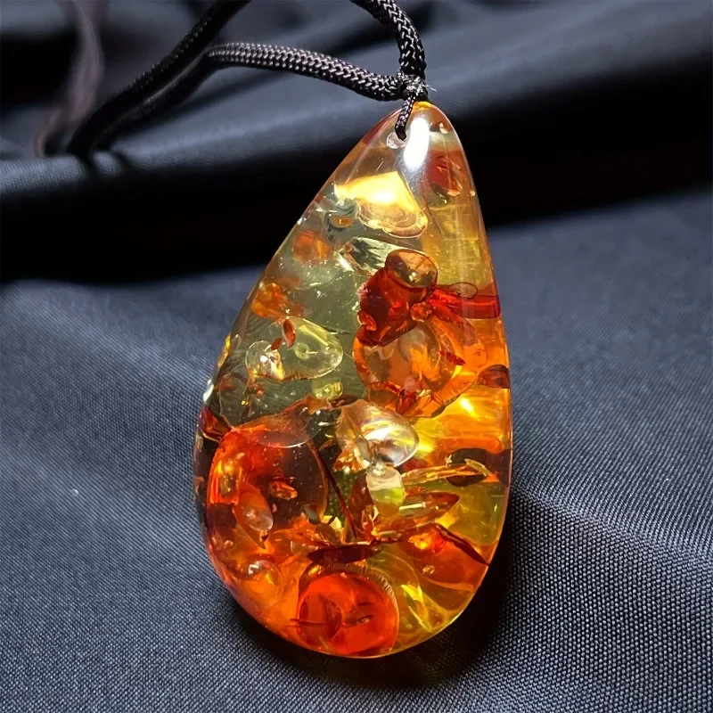 Fashion Resin Teardrop Pendant Necklace - Suitable for Casual Clothing Men's and Women's Accessories
Fashion Resin Teardrop Pendant Necklace - Suitable for Casual Clothing Men's and Women's Accessories