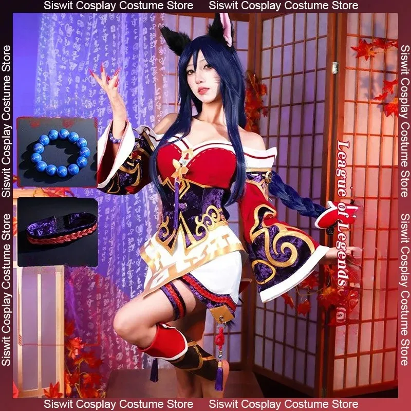 Game LOL Nine-Tailed Fox Ahri Cosplay Costume Roleplay Uniforms Clothing Accessories Women Outfits Anime Carnival Party Dress
Game LOL Nine-Tailed Fox Ahri Cosplay Costume Roleplay Uniforms Clothing Accessories Women Outfits Anime Carnival Party Dress