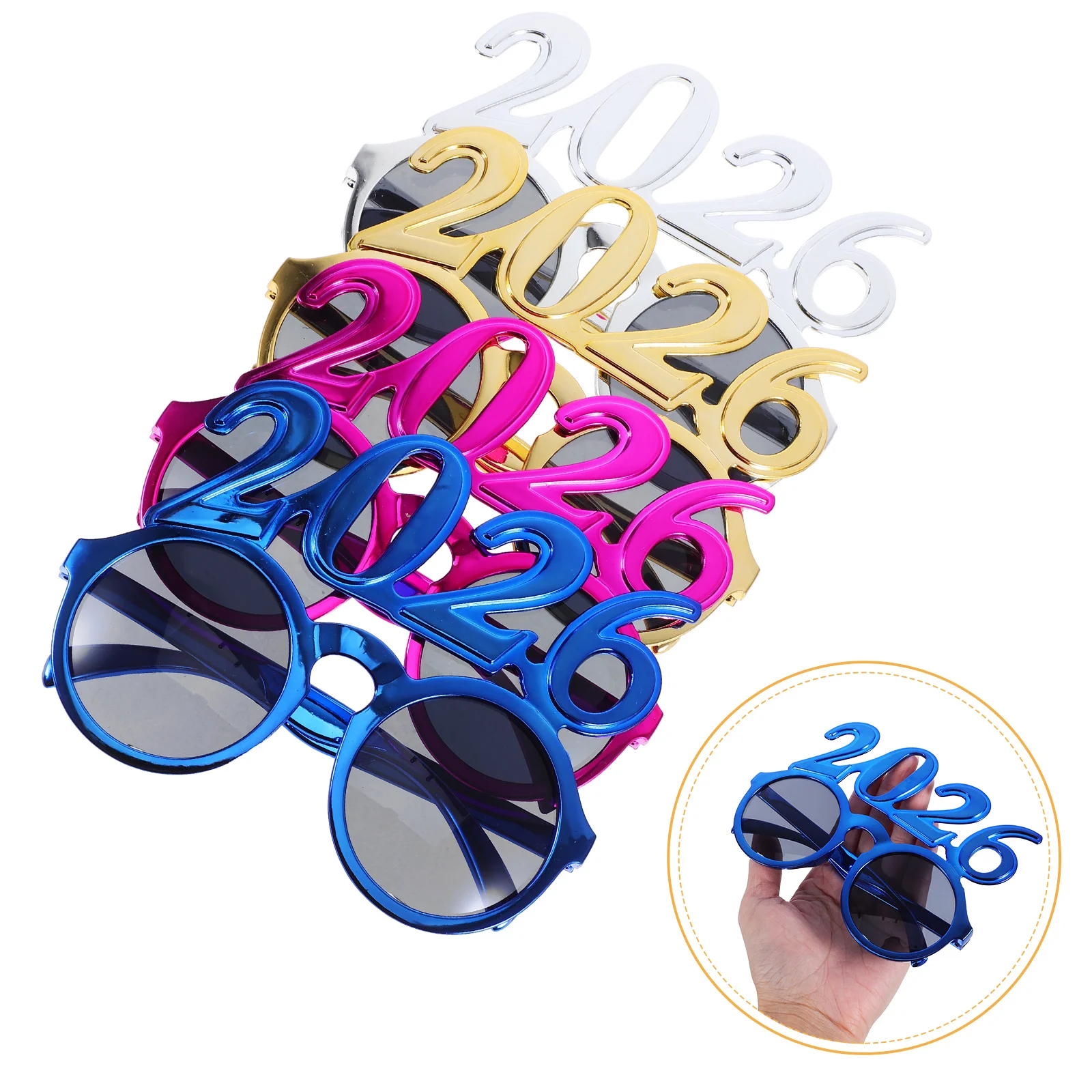 4Pcs 2026 New Year Glasses Glitter Number Eyeglasses Graduation Party Sunglasses Novelty Photo Props Holiday Favors
4Pcs 2026 New Year Glasses Glitter Number Eyeglasses Graduation Party Sunglasses Novelty Photo Props Holiday Favors