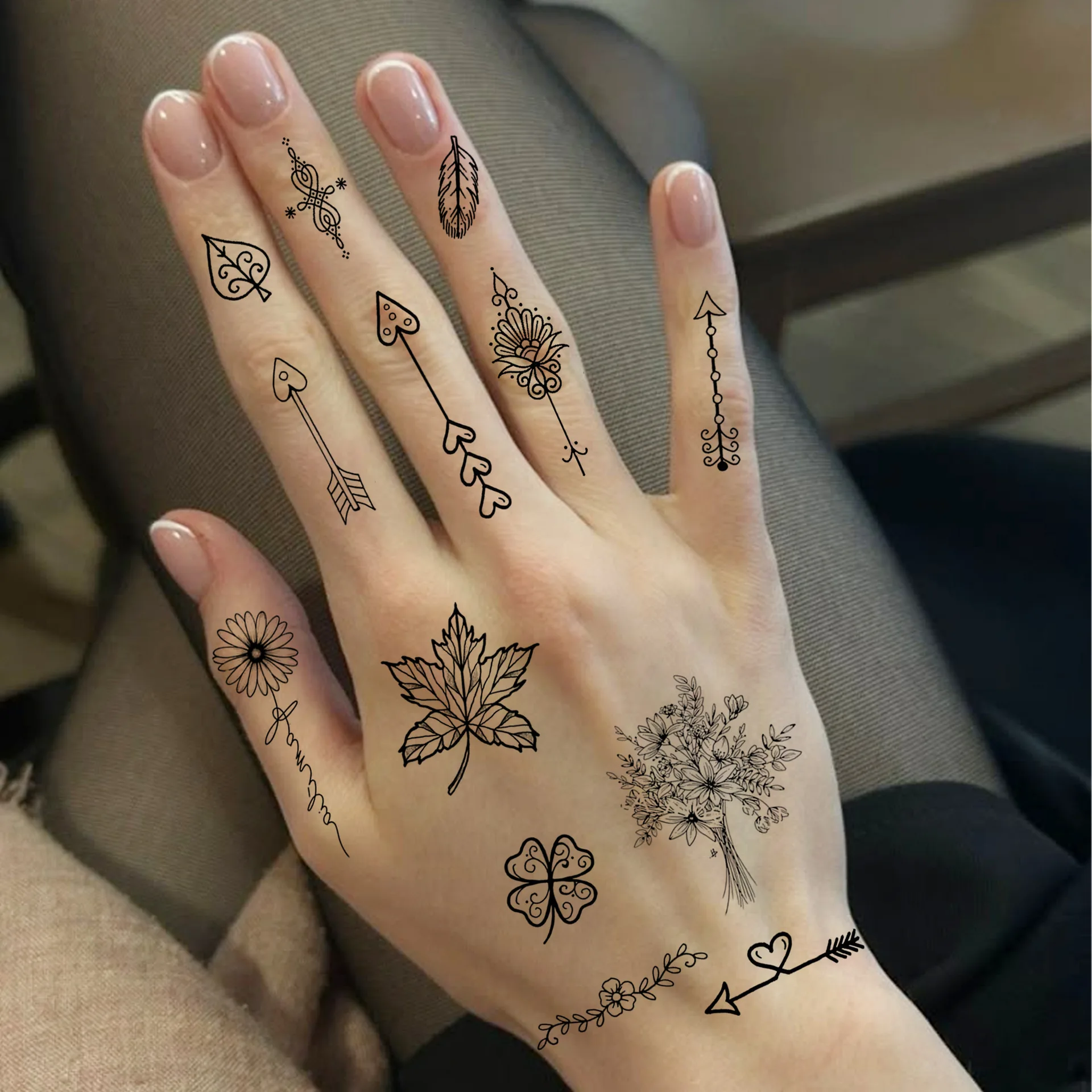 Temporary Tattoo Stickers Water Transfer Finger Mixed Images Ins Style High Quality Waterproof Non Toxic Self Adhesive
Temporary Tattoo Stickers Water Transfer Finger Mixed Images Ins Style High Quality Waterproof Non Toxic Self Adhesive