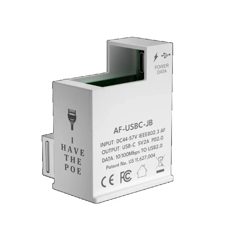 48-56 В постоянного тока 802.3af POE для Type-c с синхронными данными и питанием (без проводки)
48-56 В постоянного тока 802.3af POE для Type-c с синхронными данными и питанием (без проводки)