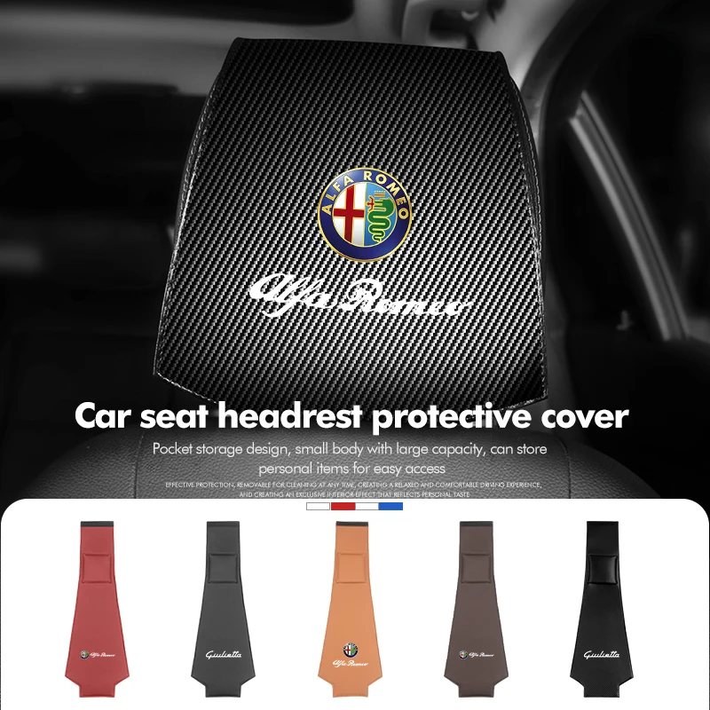 For Alfa Romeo Car Styling Headrest Case Anti-Dirty Dustproof Protective Cover GT Stelvio F1 Brera Volante Tonale Gloria Disco
For Alfa Romeo Car Styling Headrest Case Anti-Dirty Dustproof Protective Cover GT Stelvio F1 Brera Volante Tonale Gloria Disco