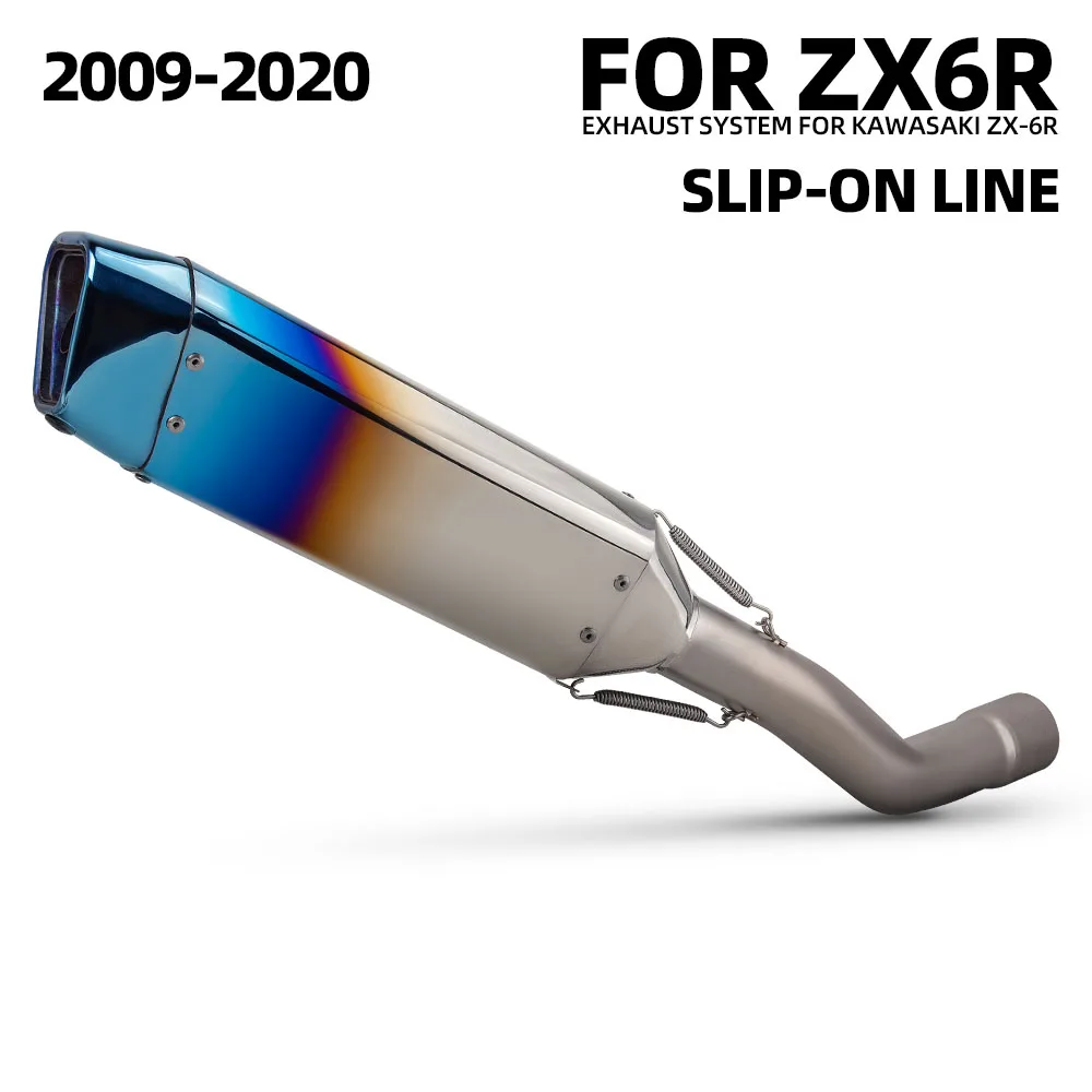 For Kawasaki ZX6R ZX-6R 2009-2020 Motorcycle Exhaust Slip on Line Modify Escape Racing Middle Link Pipe Muffler with DB Killer
For Kawasaki ZX6R ZX-6R 2009-2020 Motorcycle Exhaust Slip on Line Modify Escape Racing Middle Link Pipe Muffler with DB Killer
