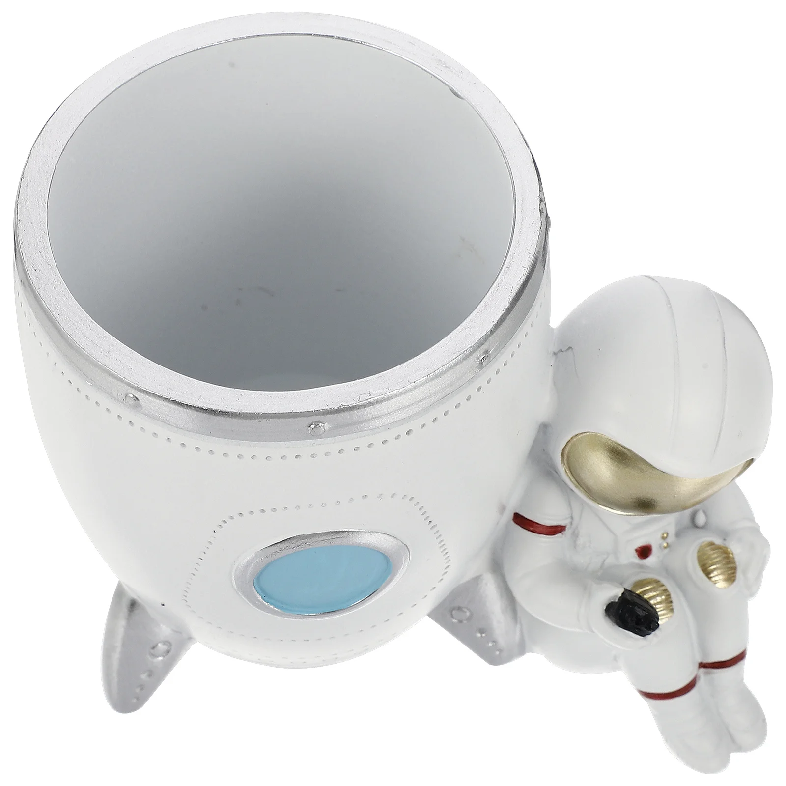 Creative Resin Astronaut Rocket-Shape Pen Holder for Desktop Storage Stationery Organizer Home Office Decor Resin Pen Holder
Creative Resin Astronaut Rocket-Shape Pen Holder for Desktop Storage Stationery Organizer Home Office Decor Resin Pen Holder