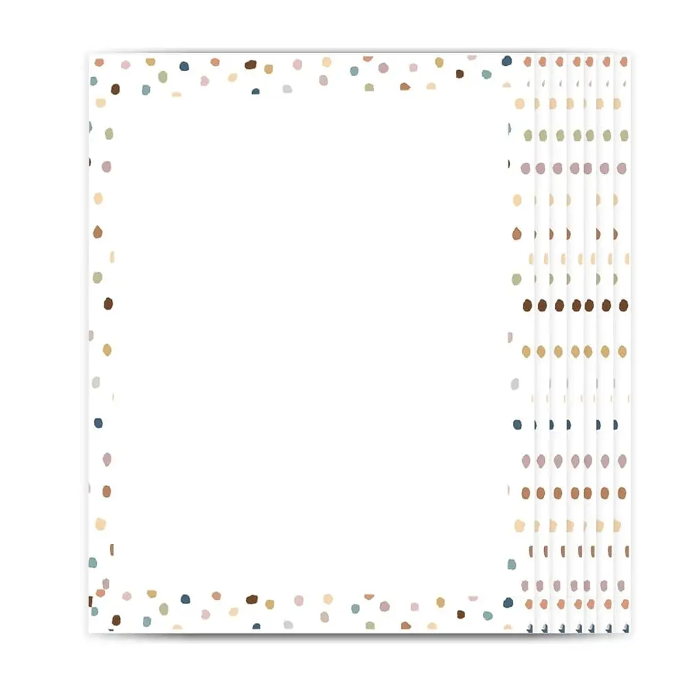 100 Sheets Decorative Confetti Stationery Computer Paper 8.5x11 Border Stationary Letterhead Paper for Teacher Printing Writi
100 Sheets Decorative Confetti Stationery Computer Paper 8.5x11 Border Stationary Letterhead Paper for Teacher Printing Writi