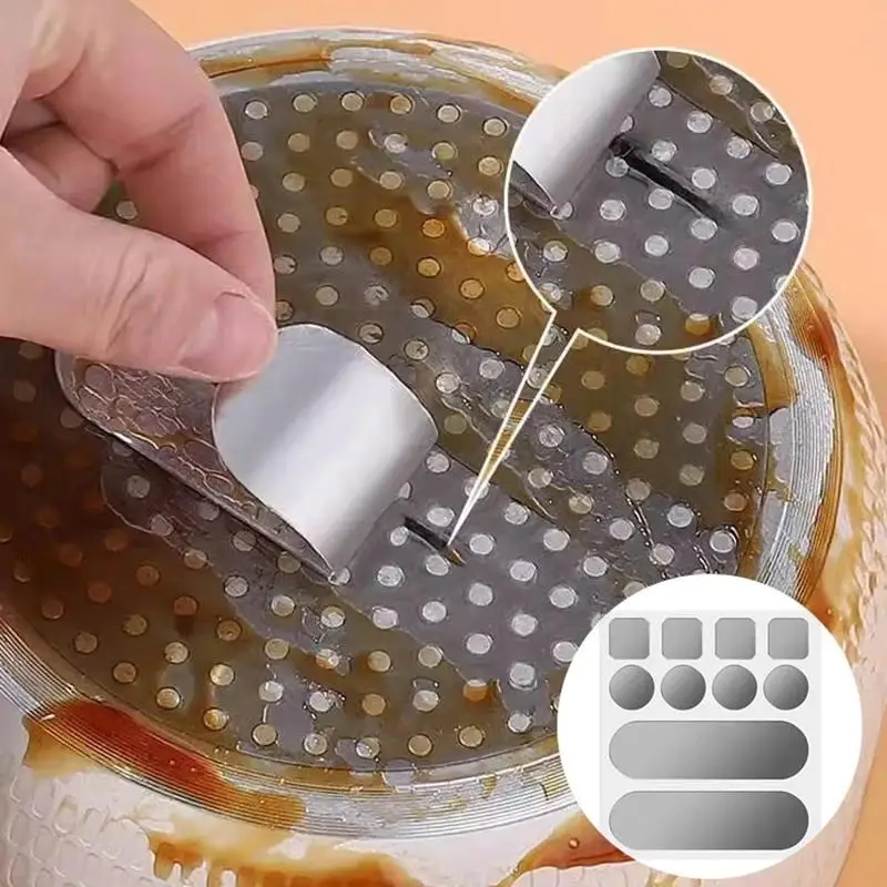 10Pcs Aluminum Pot Repair Patch High Temperature Resistant Strong Adhesive Mending Stickers for All Metal Cookware Pans
10Pcs Aluminum Pot Repair Patch High Temperature Resistant Strong Adhesive Mending Stickers for All Metal Cookware Pans