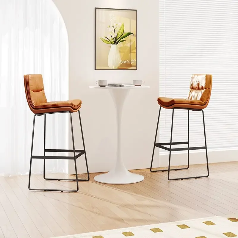 Nordic Backrest Bar Stools Light Luxury High Legged Chair Nail Art Modern Minimalist Cash Register Chairs Coffee Shop Furniture
Nordic Backrest Bar Stools Light Luxury High Legged Chair Nail Art Modern Minimalist Cash Register Chairs Coffee Shop Furniture
