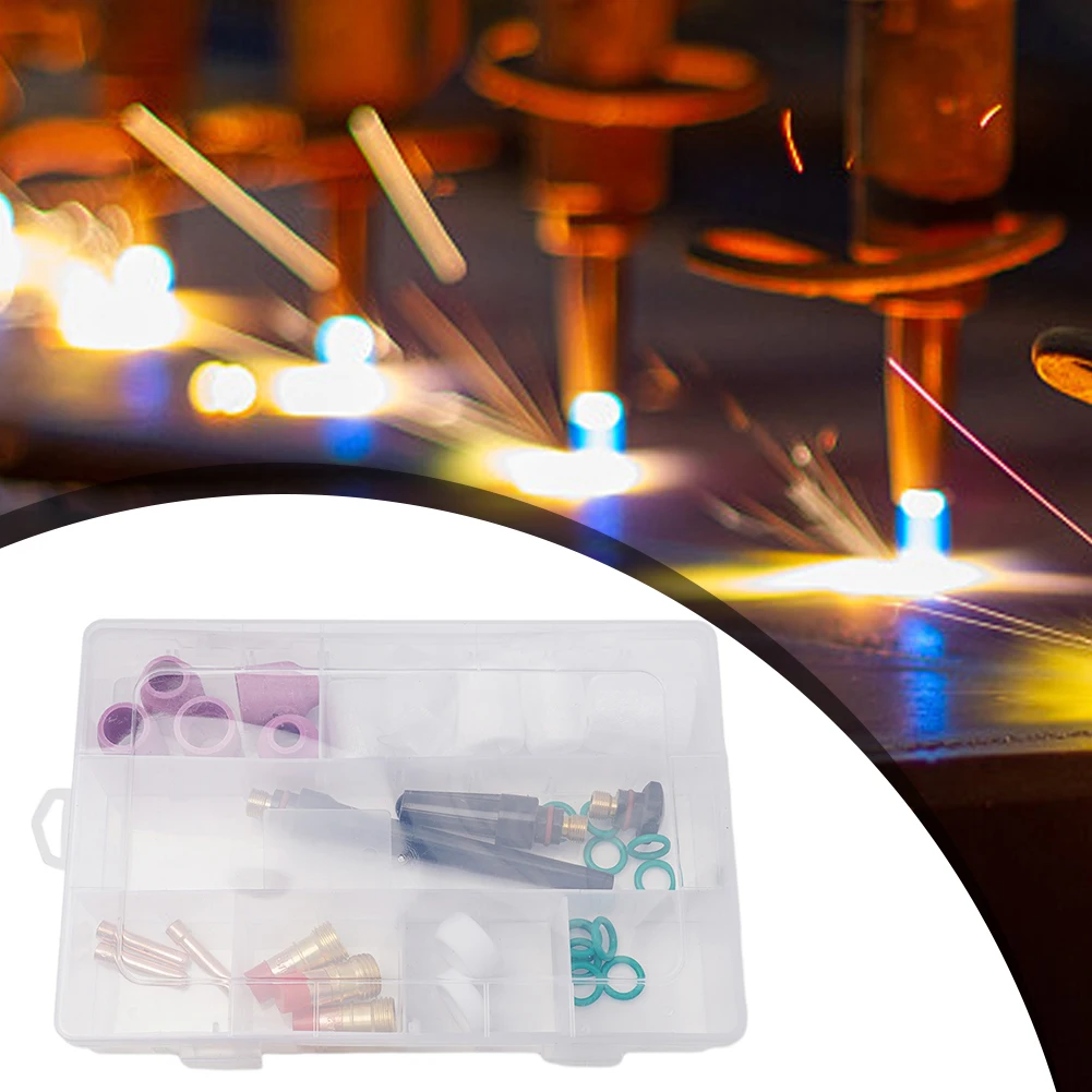 31PCS For WP-17/18/26 TIG Welding Torch Gas Lens #12 Glass Cup Kit Practical Tools Accessories
31PCS For WP-17/18/26 TIG Welding Torch Gas Lens #12 Glass Cup Kit Practical Tools Accessories