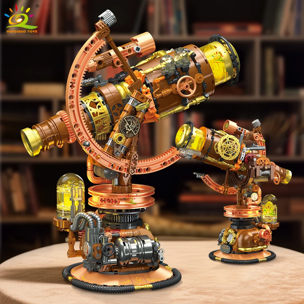 HUIQIBAO 797PCS Simulation Punk Telescope Machine Model with light Building Blocks Spyglass Bricks Puzzle Assemble Children Toys
HUIQIBAO 797PCS Simulation Punk Telescope Machine Model with light Building Blocks Spyglass Bricks Puzzle Assemble Children Toys