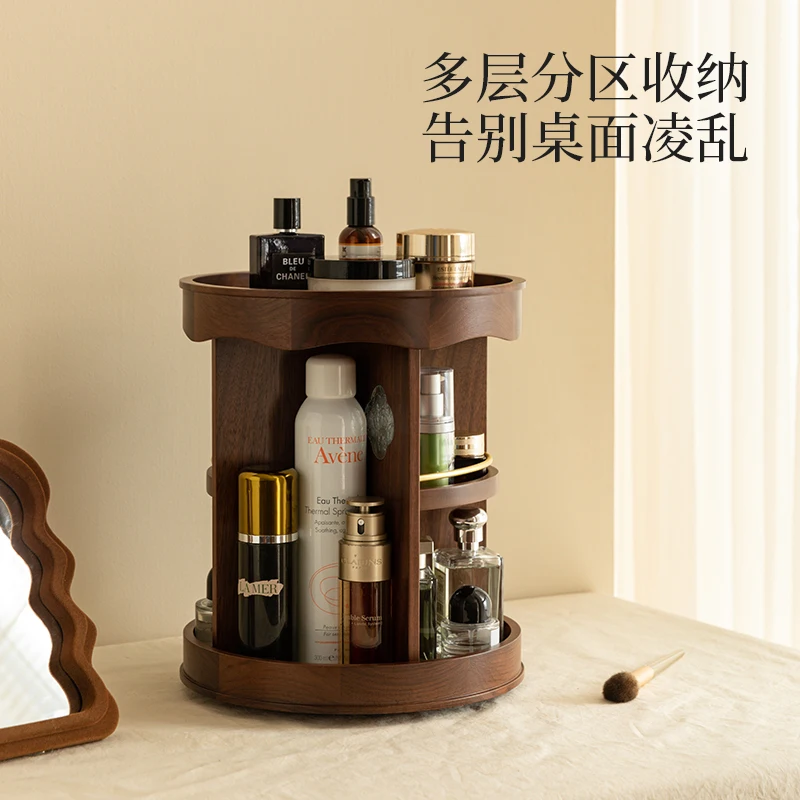 Cosmetics Storage Box Desktop Premium Sense Rotating Dresser Shelf Wooden Jewelry Lipstick Perfume Storage Rack
Cosmetics Storage Box Desktop Premium Sense Rotating Dresser Shelf Wooden Jewelry Lipstick Perfume Storage Rack