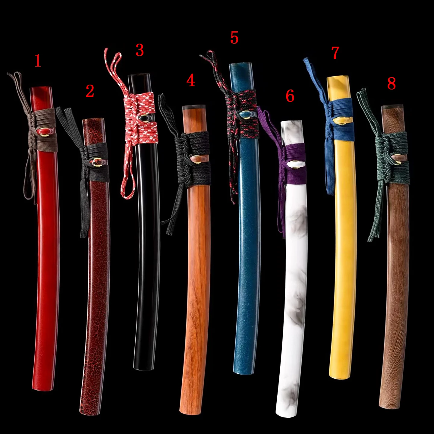 Medium Size Katana Saya Solid Hardwood painted replacement empty scabbard only Assorted Gloss/Crackle/Marble Finish Hardwood
Medium Size Katana Saya Solid Hardwood painted replacement empty scabbard only Assorted Gloss/Crackle/Marble Finish Hardwood
