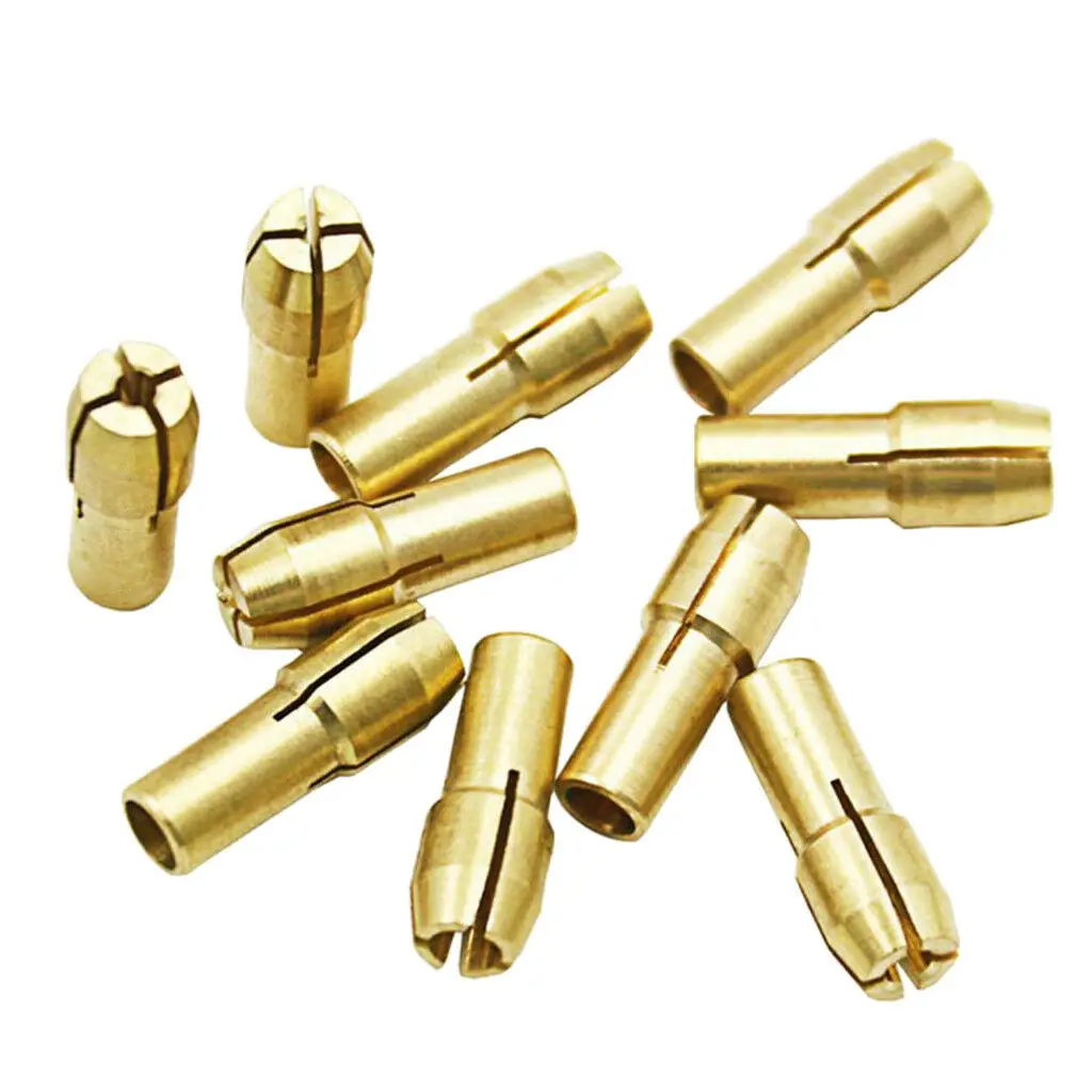 Rotary tool Copper Connector Drill Chuck Converter Drill Bit Collet 10Pcs Electric Grinder 4.8mm 0.5-3.2mm Yellow
Rotary tool Copper Connector Drill Chuck Converter Drill Bit Collet 10Pcs Electric Grinder 4.8mm 0.5-3.2mm Yellow