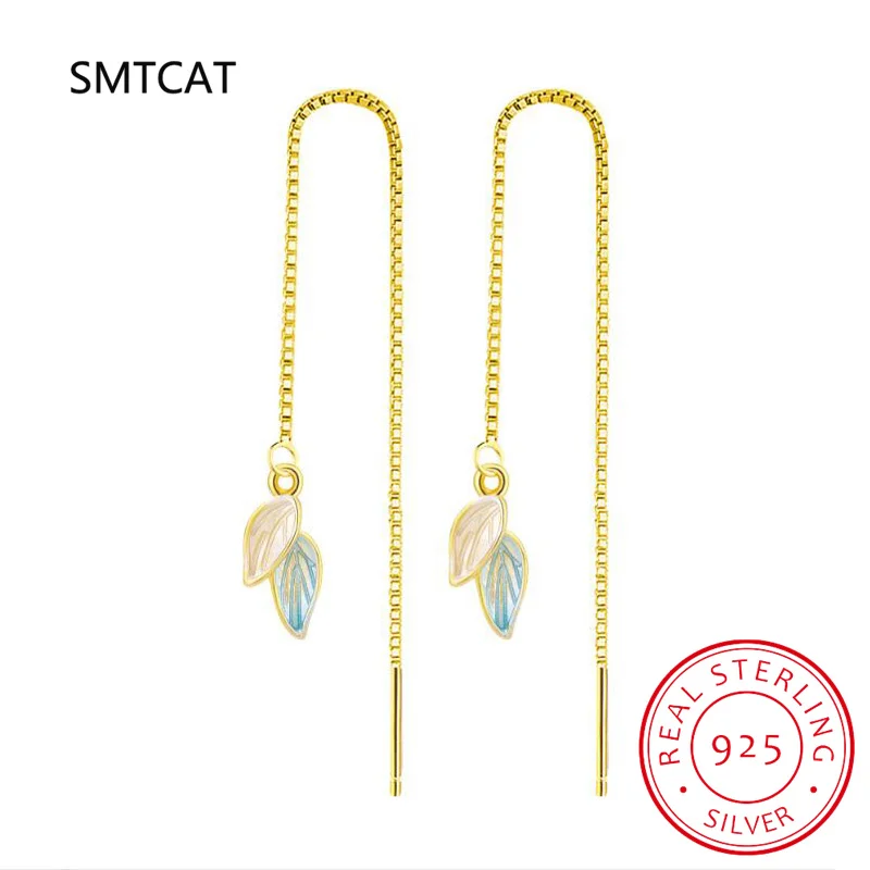Real 925 Sterling Silver Fashion Glaze Leaves Long Chain Charm Earrings For Women Party FINE Jewelry Wholesale DA2404
Real 925 Sterling Silver Fashion Glaze Leaves Long Chain Charm Earrings For Women Party FINE Jewelry Wholesale DA2404