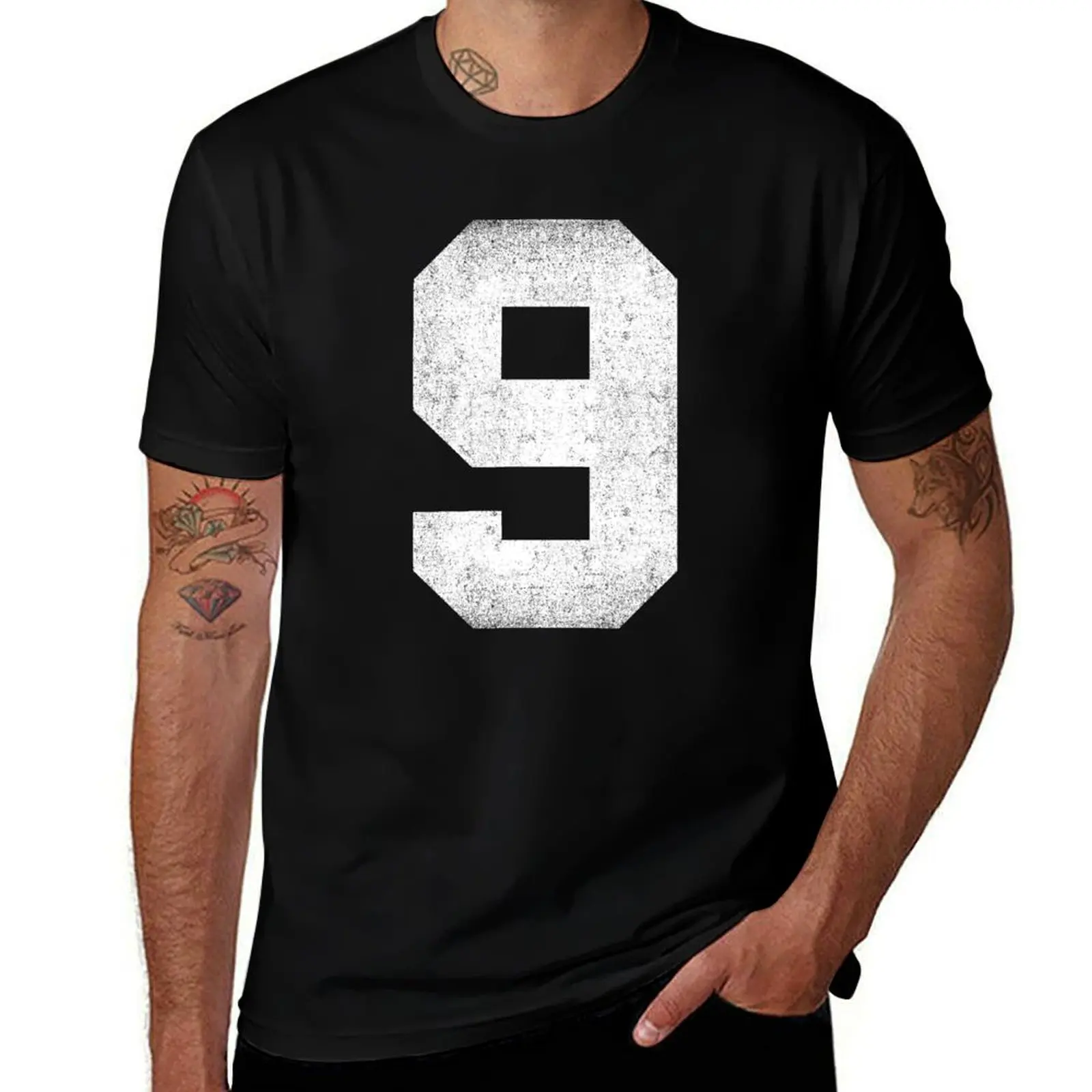 Vintage Number 9 Sports T-Shirt funny t shirts cotton man t shirt designer
Vintage Number 9 Sports T-Shirt funny t shirts cotton man t shirt designer