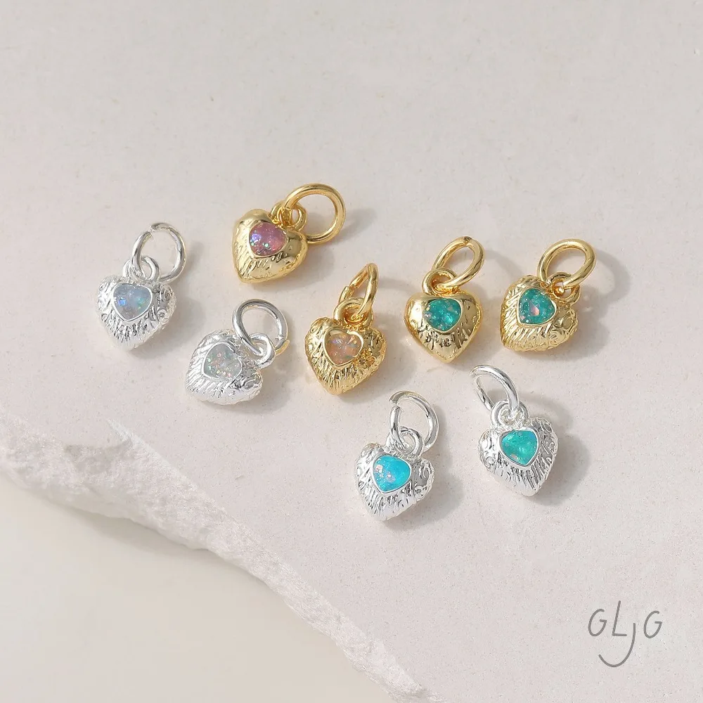 10PCS Dainty Small Heart Charms for Jewelry Making Eardrop Supplies Findings DIY Brass 14k Gold Plated Accessories 8*6mm
10PCS Dainty Small Heart Charms for Jewelry Making Eardrop Supplies Findings DIY Brass 14k Gold Plated Accessories 8*6mm
