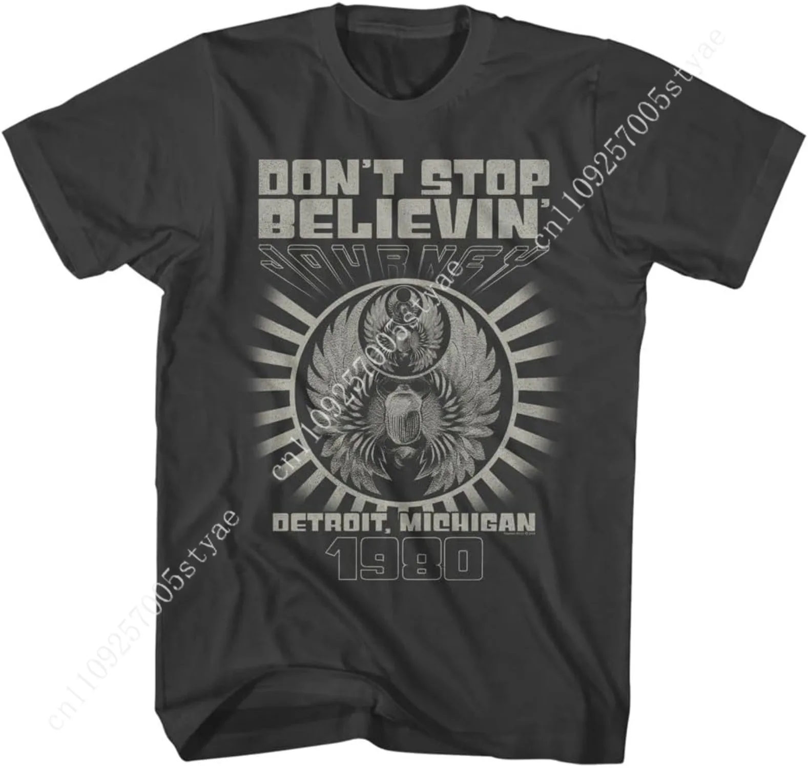 Journey Don't Stop Believin' Detroit '80 Adult Short Sleeve T Shirt Vintage Style 80s Music Graphic Tees
Journey Don't Stop Believin' Detroit '80 Adult Short Sleeve T Shirt Vintage Style 80s Music Graphic Tees